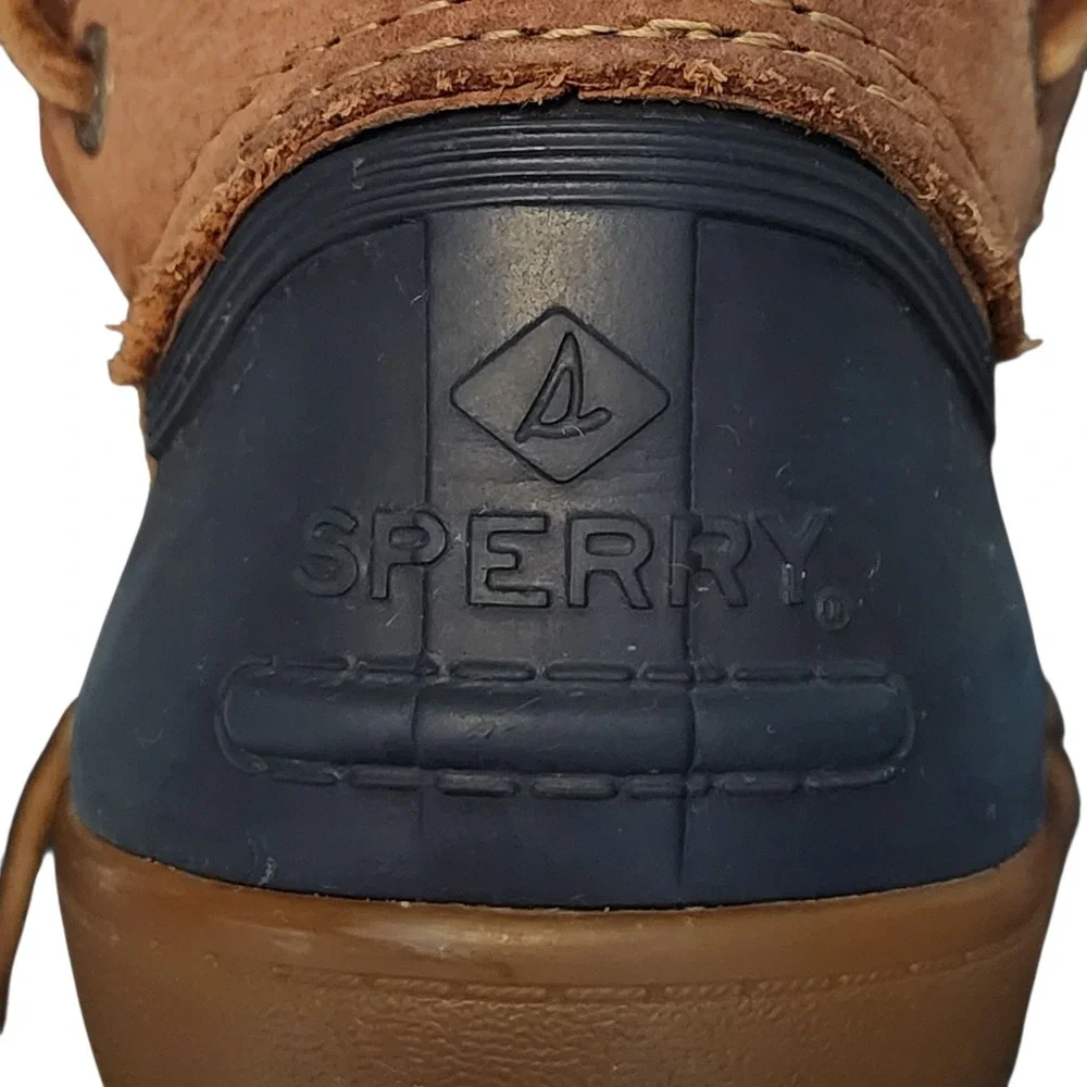 Sperry Top Sider Duck Boot sz 9M Women Saltwater Tide Leather Lace Up Waterproof